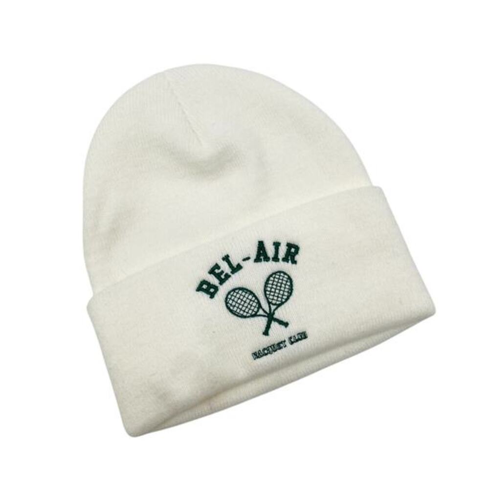 Bel - Air Racquet Club‎ White & green beanie